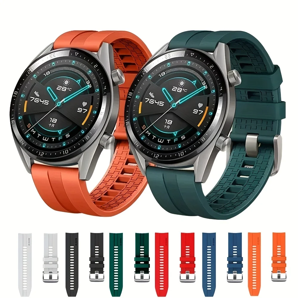 Sport band for Samsung Galaxy watch 7/6/5/pro/4/Active 2/6 Classic 43mm 47mm Silicone 20mm 22mm bracelets huawei gt 3-2-2e strap