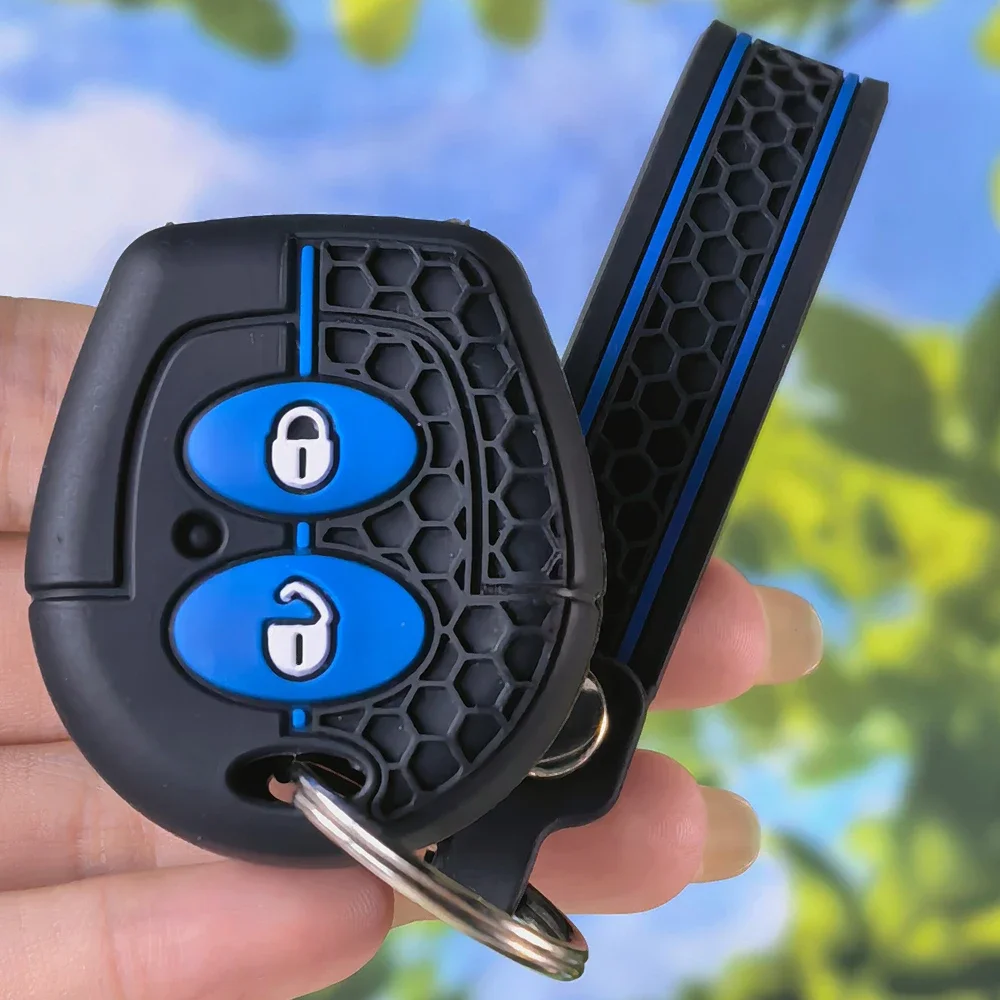 Honeycomb Soft Key Shell With Keychain For Seat Leon Ibiza Cordoba Altea Toledo Sharan Skoda Octavia Mk1 VW Fox Fob Cover