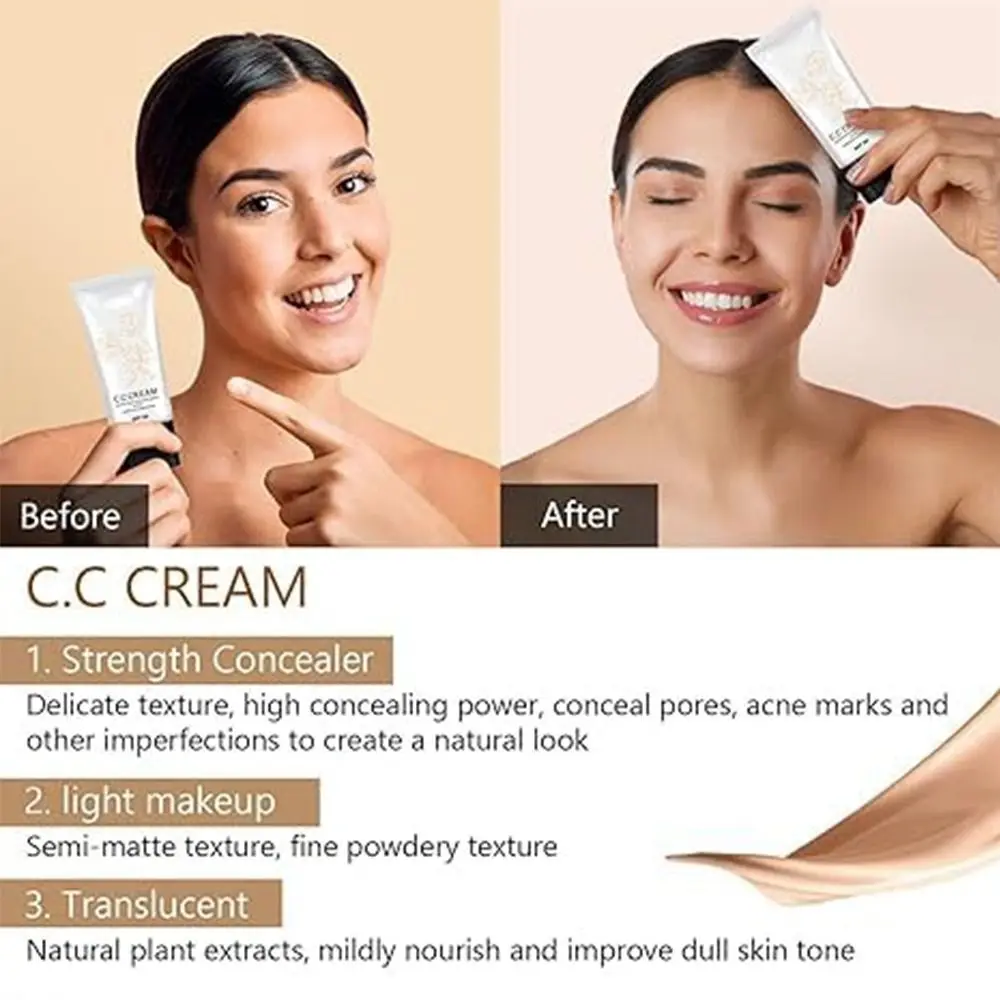 With Spf 50 Korean Color Changing CC Cream Color Correcting Full Coverage Full Coverage Cream Self Adjusting Color Changing - view 3