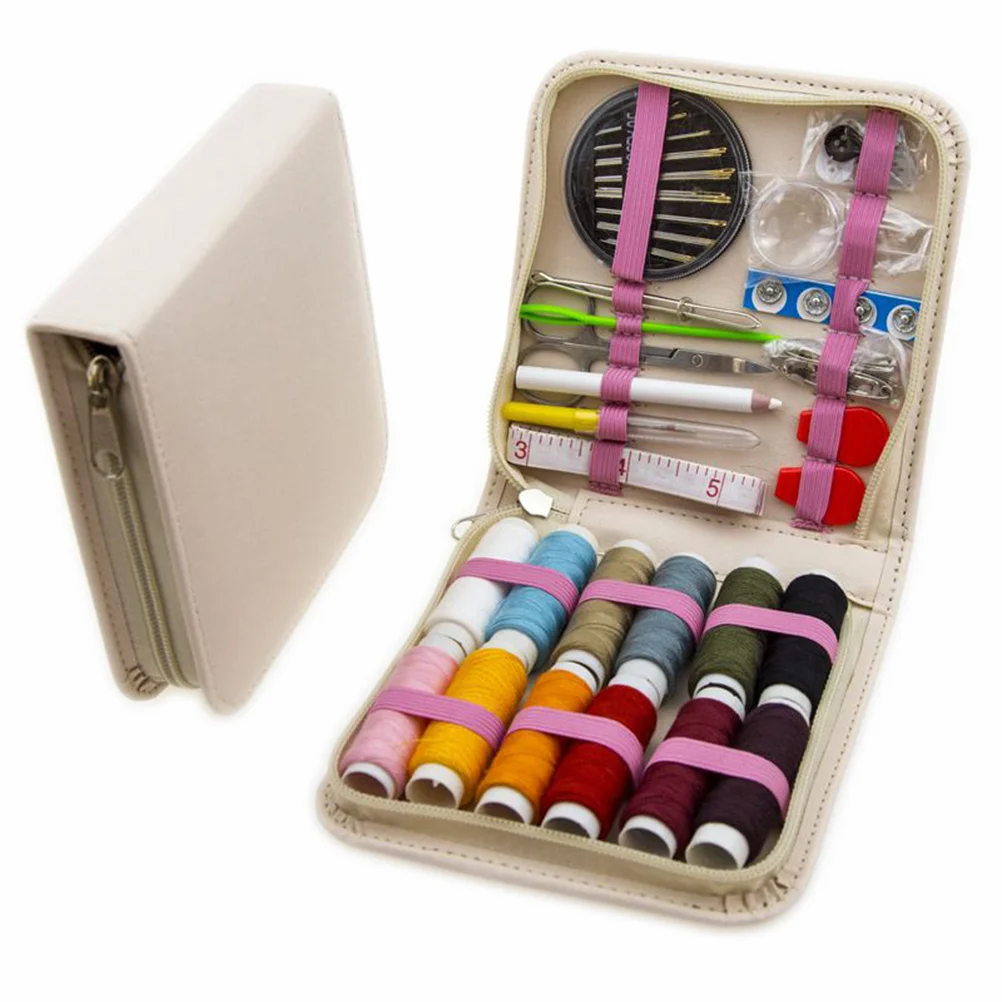 

1Set Portable Travel Needle Thread Bag Durable Sewing Storage Box Lightweight Needlework Kit for Home Clothes DIY