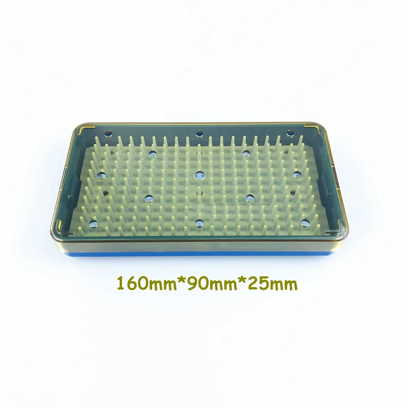 

Silicone sterilization tray case for holding instrument Disinfection box sterilising tray case