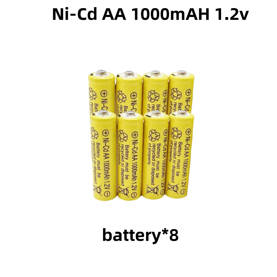 100% Original 1.2V AA1000mAh Rechargeable Alkaline Battery NI-MH 1.5 V Battery for Clocks Mice Computers Toys So On