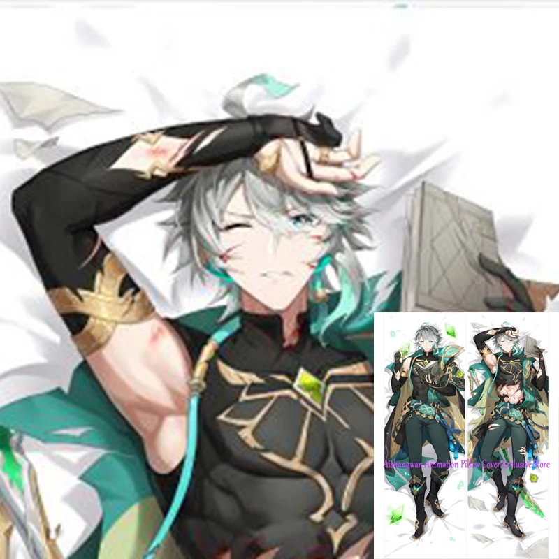 

Dakimakura Anime Pillow Cover Alhaitham Double Sided Print 2Way Bedding Festival Gifts Gifts