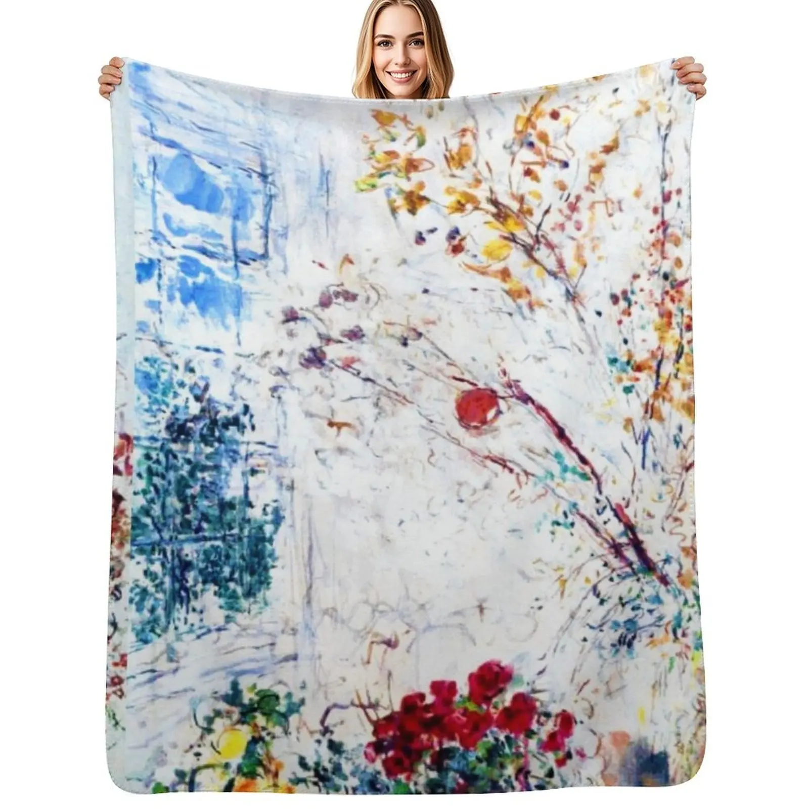 

Lunaria, (digitally enhanced by WatermarkNZ Press) Throw Blanket Fade Resistant Durable Throw Blanket