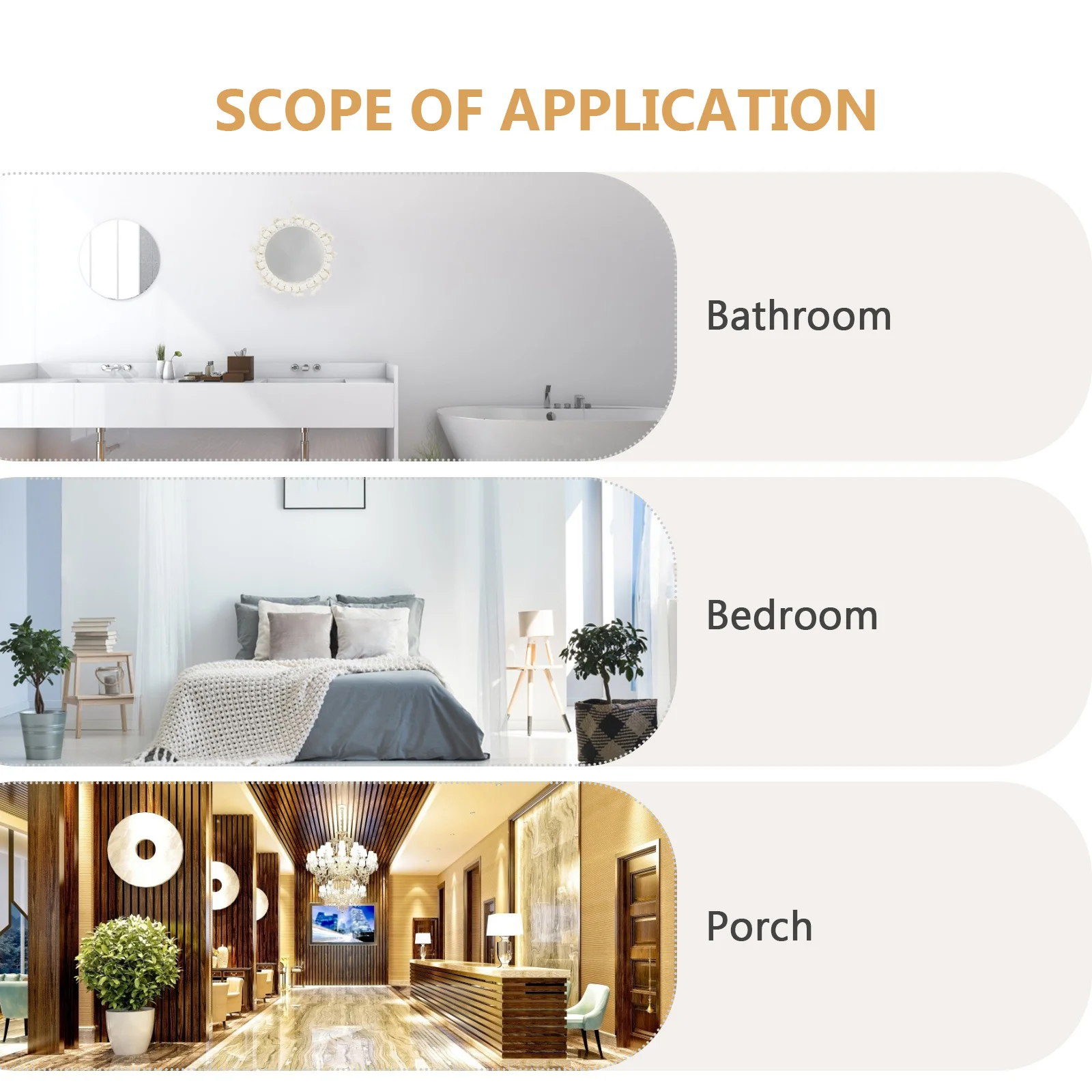 

1Pcs Handmade Nordic Style Decorative Makeup Mirror Hanging Wall Mirror Decor Bathroom Cloakroom Home Adornment Hotel Ornament