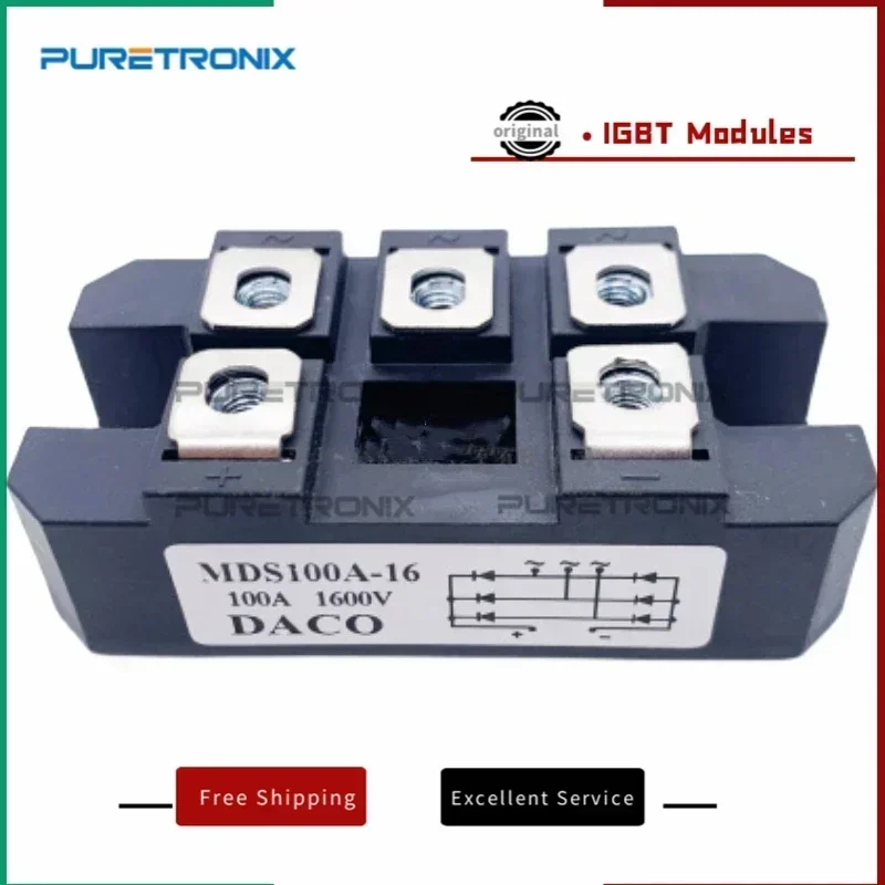 MDS100A-16  MDS100A 1600V 3-Phase Diode Bridge Rectifier 100A Amp 1600V Bridge Rectifier MDS100A MDS100A1600V