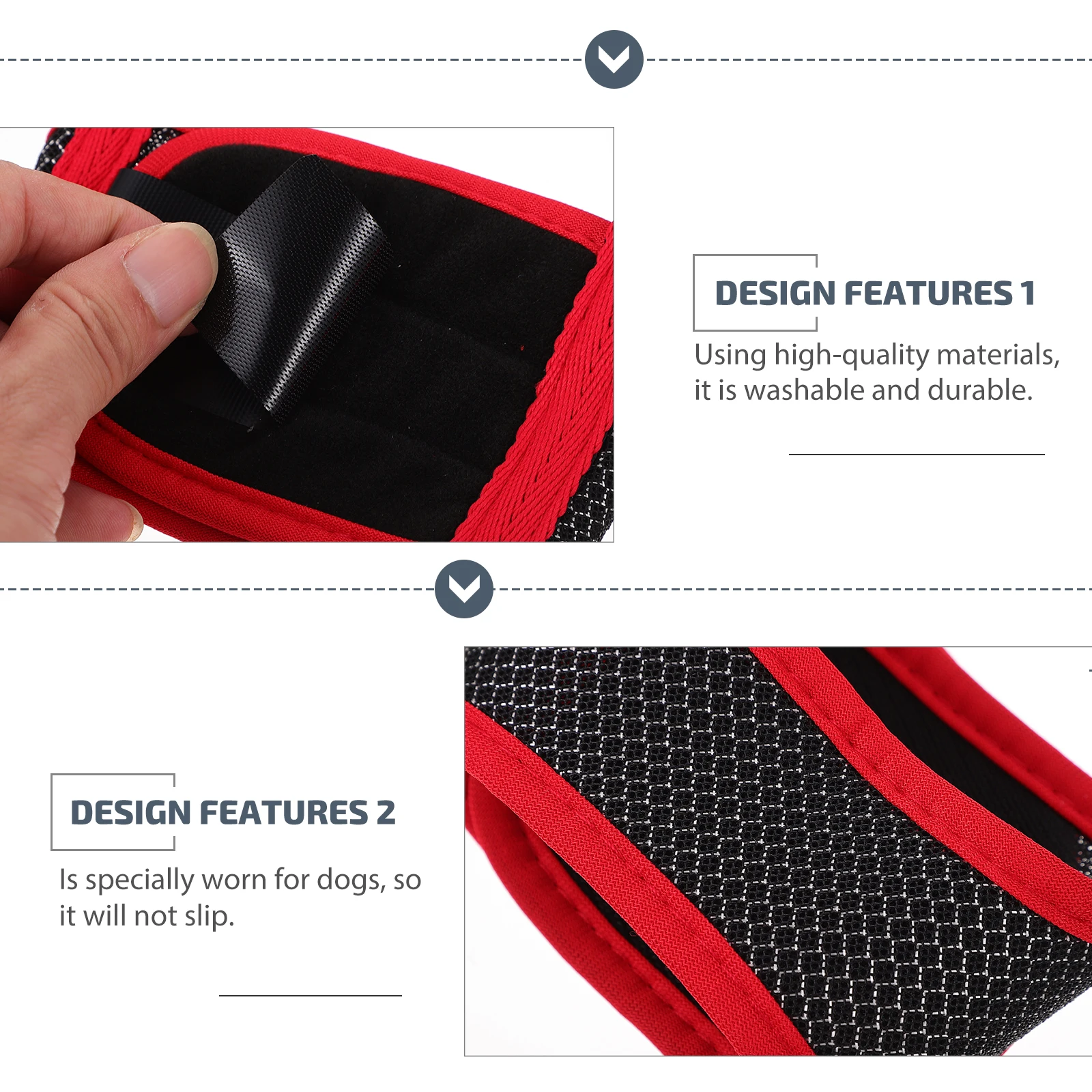 

Anti Bite Muzzle Adjustable Strap Small Harness Nylon Pet Mouth Cover Breathable Outdoor Dog Gear Portable Lightweight Stable
