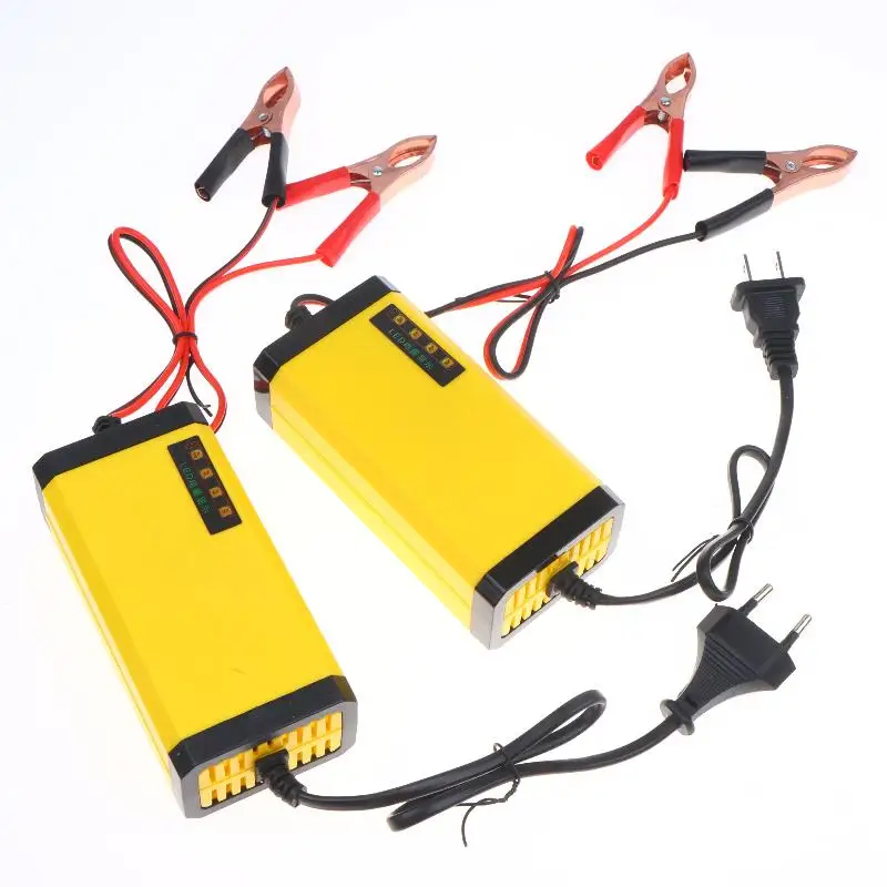 Car Battery Charger 12V 2A 220V Power Pulse Repair Overcharge Protection Automatic Charger for Car Motorcycle ATV Batteries