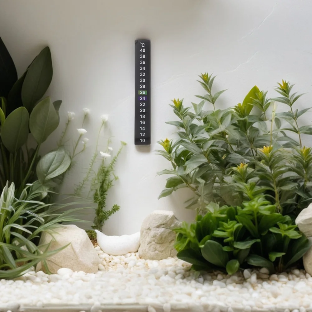 

8Pcs Fish Tank Aquarium Temperature Sticker Thermometer Color Change Adhesive Strip Aquarium Temperature Gauge Easy Application