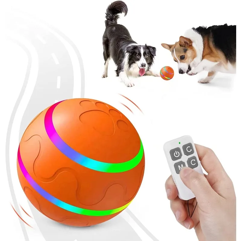 

New arrivals USB charging fun sports spin jump ball intelligent interactive pet toys dog and cat accessories