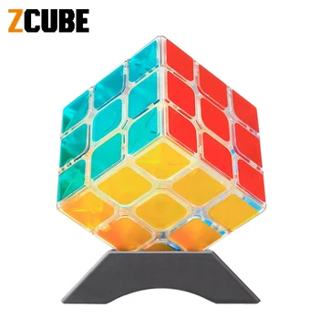 Zcube Cubo mágico transparente 3x3x3 2x2 4x4 5x5 Pyraminx rompecabezas de velocidad profesional juguetes para niños regalo 3x3 Speedcube Magico Cubo