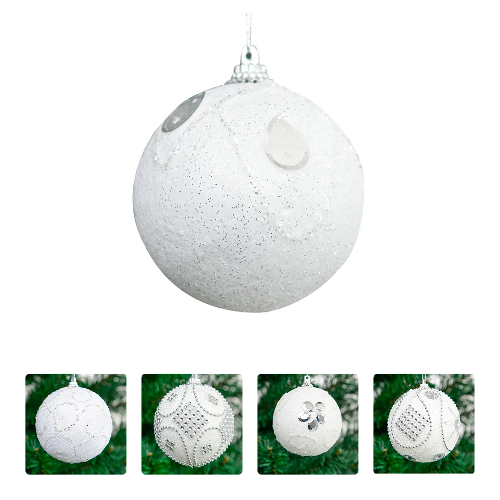 

5pcs Christmas Tree Hanging Ornament Xmas Balls Decor Party Supplies Wedding Layout Props Hanging Decorative Pendent Lightweight