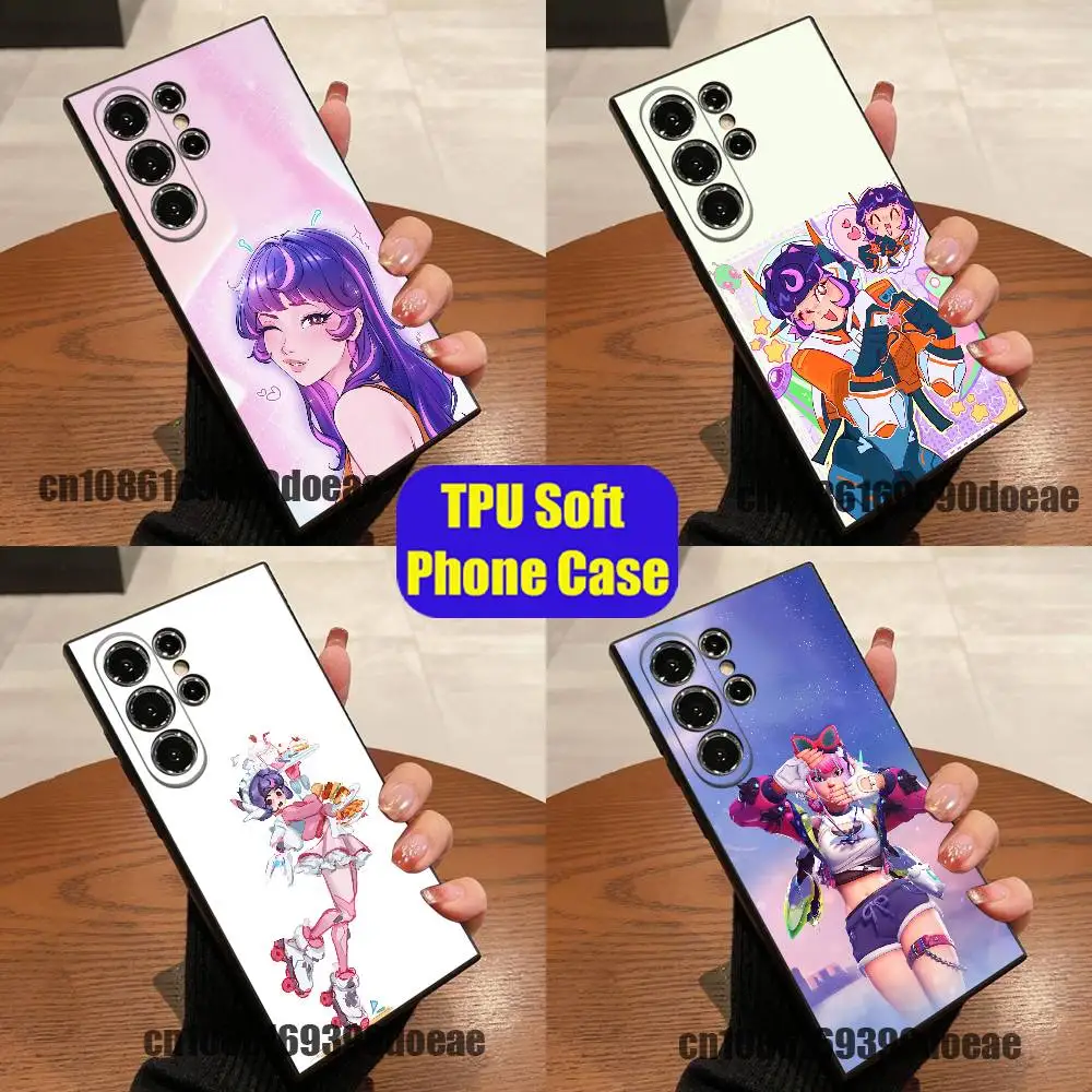 For Overwatch Juno Phone Case For Samsung S23,S24,S26,S25,S22,S30,S21,Ultra,Plus,Fe,Lite DIY Silicone Cover