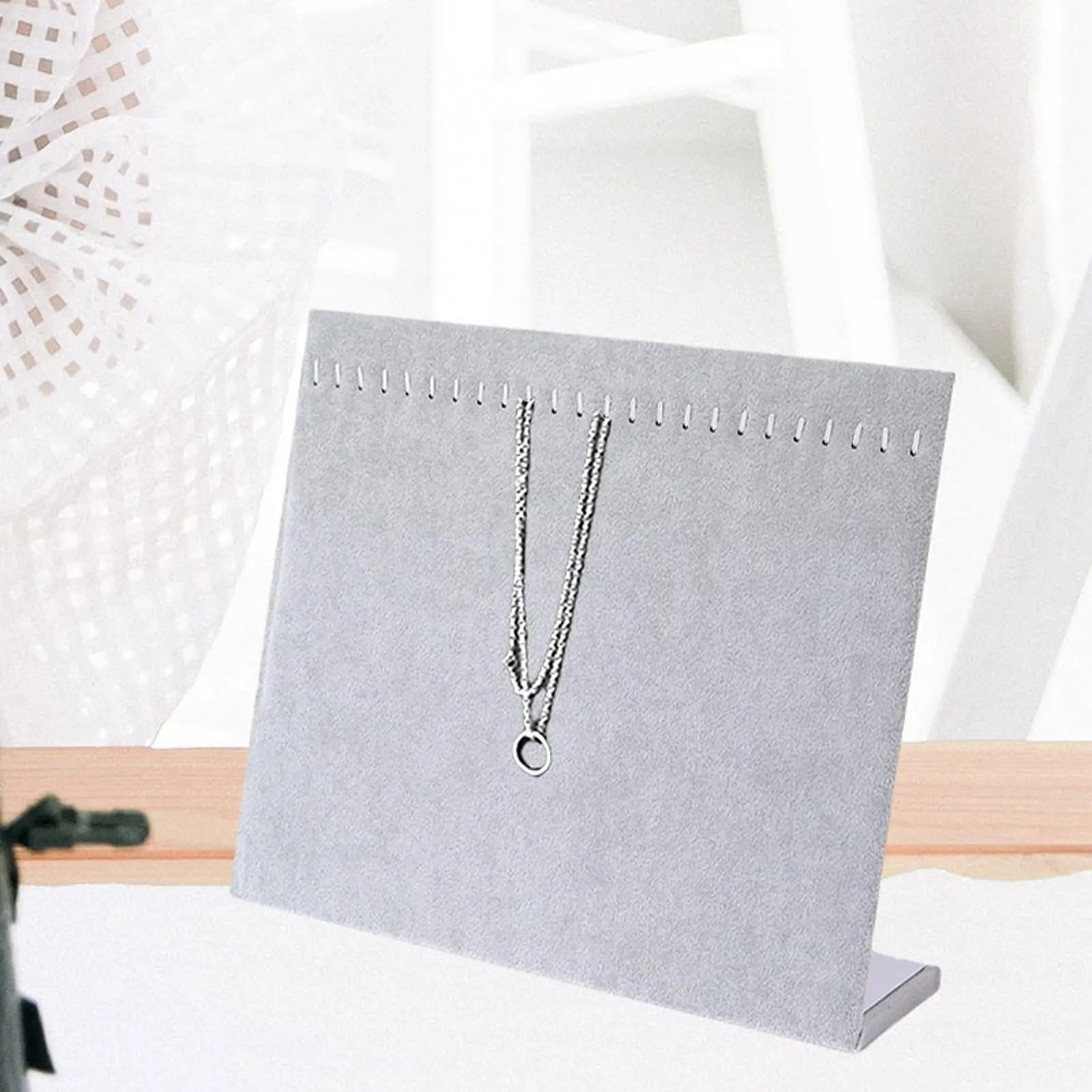 

Органайзер для украшений с бархатным покрытием, отдельно стоящая подставка для ожерелий для розничных магазинов или туалетных столиков