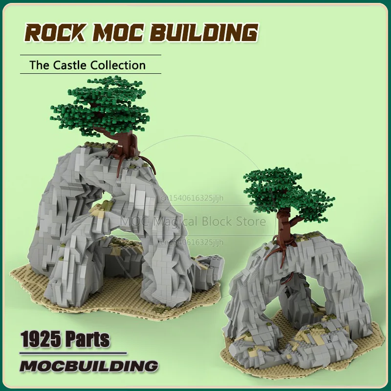 Rock Architecture Moc Building Blocks Movie Castle Base Technology Bricks DIY Assembly Model Toys Creative Collection Xmas Gifts