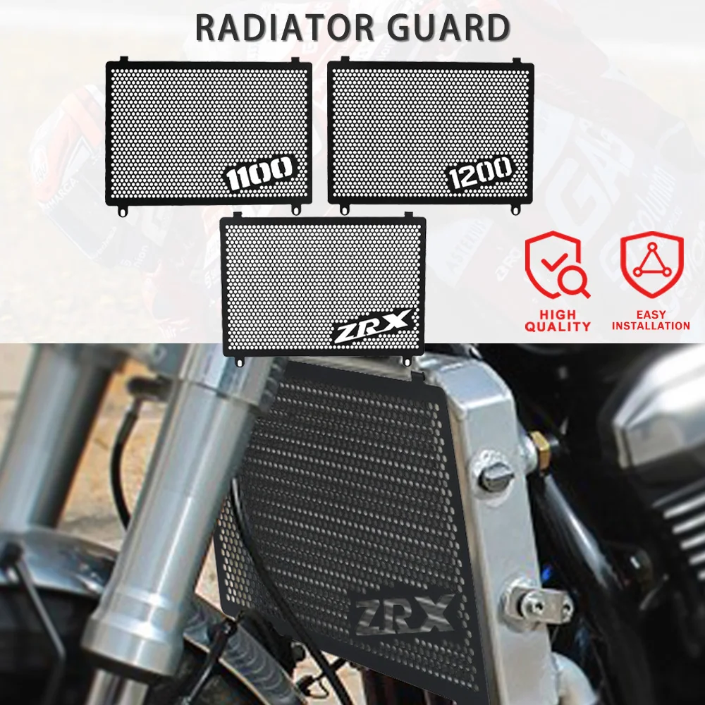 

ZRX 1100 1200 R/S Motorcycle Radiator Guard Protector Cover FOR Kawasaki ZRX1100 1997-2000 ZRX1200R 2001-2008 ZRX1200S 2001-2004