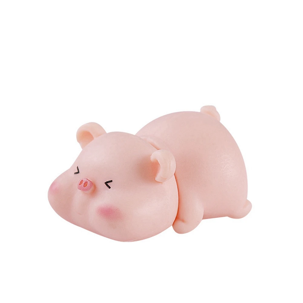 A88M 6 шт. миниатюрные фигурки свиней, милые розовые семейные игрушки свиньи, фигурки, поделки своими руками для сказочного украшения сада, украшения для дома