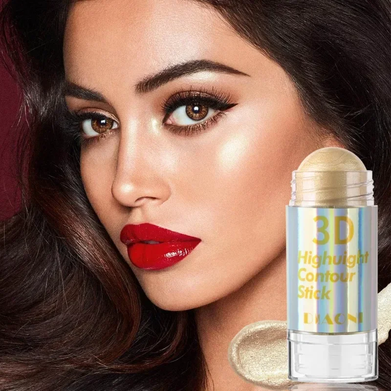 6 色 3D フェイスブライトニングハイライターバー化粧品フェイス輪郭ブロンザーシマーハイライタースティックコンシーラークリームメイクアップツール