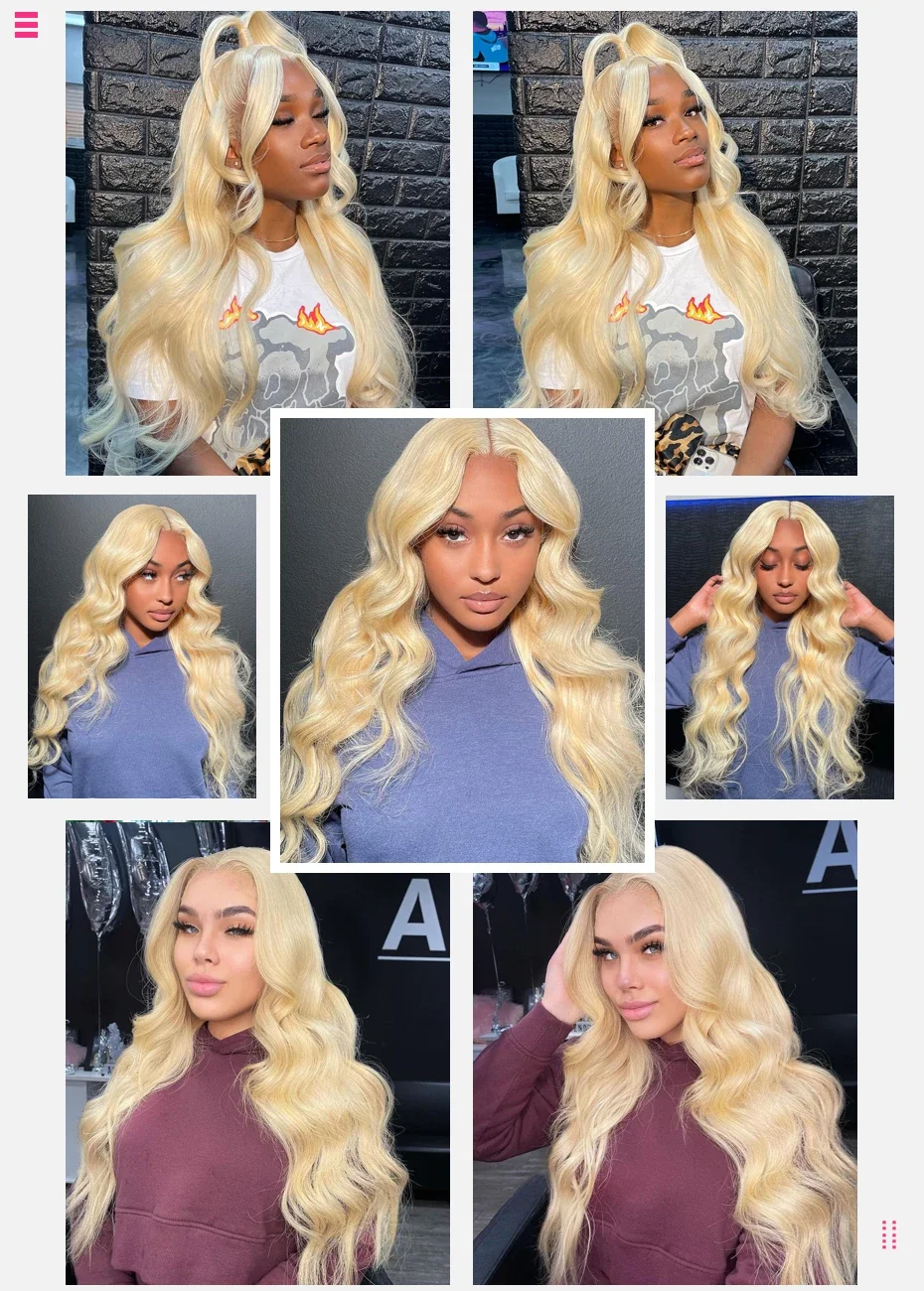 Transparent Lace Front Wig 613 Blonde Body Wave13x4 13x6 360 Lace Frontal Wigs 180 200 220 Density Brazilian Human Hair Wig Pre Plucked Brazilian Remy Hair Wigs