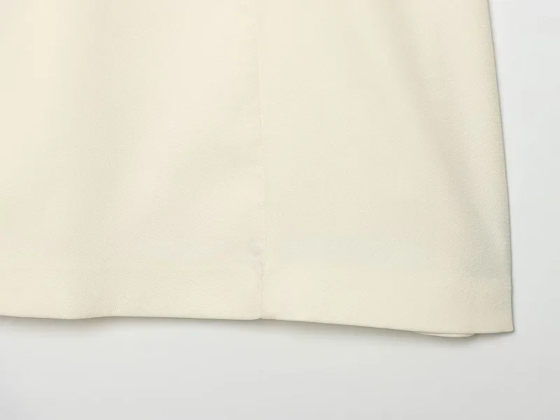 MUJER Ausgeschnittene kurze Kleider für Damen, Sommer-Minikleid im Kontrast-Stil, Partykleider im chinesischen Stil, ärmellose Kleider für Damen – Detail 10