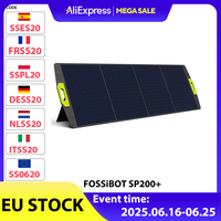 New Fossibot Sp200+ 200W Foldable Solar Panel, 23.4% High Cell Efficiency, Etfe Coating, Adjustable Kickstands for Home, Rv