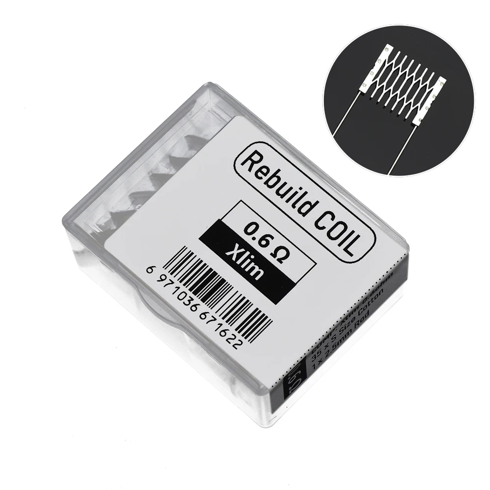 1 Satz DIY-Umbaus atz für Xlim 0,6 Ohm 0,8 Ohm 1,0 Ohm 1,2 Ohm Maschendraht widerstand 7 Baumwolle 1 Stab Ersatz werkzeug Zubehör