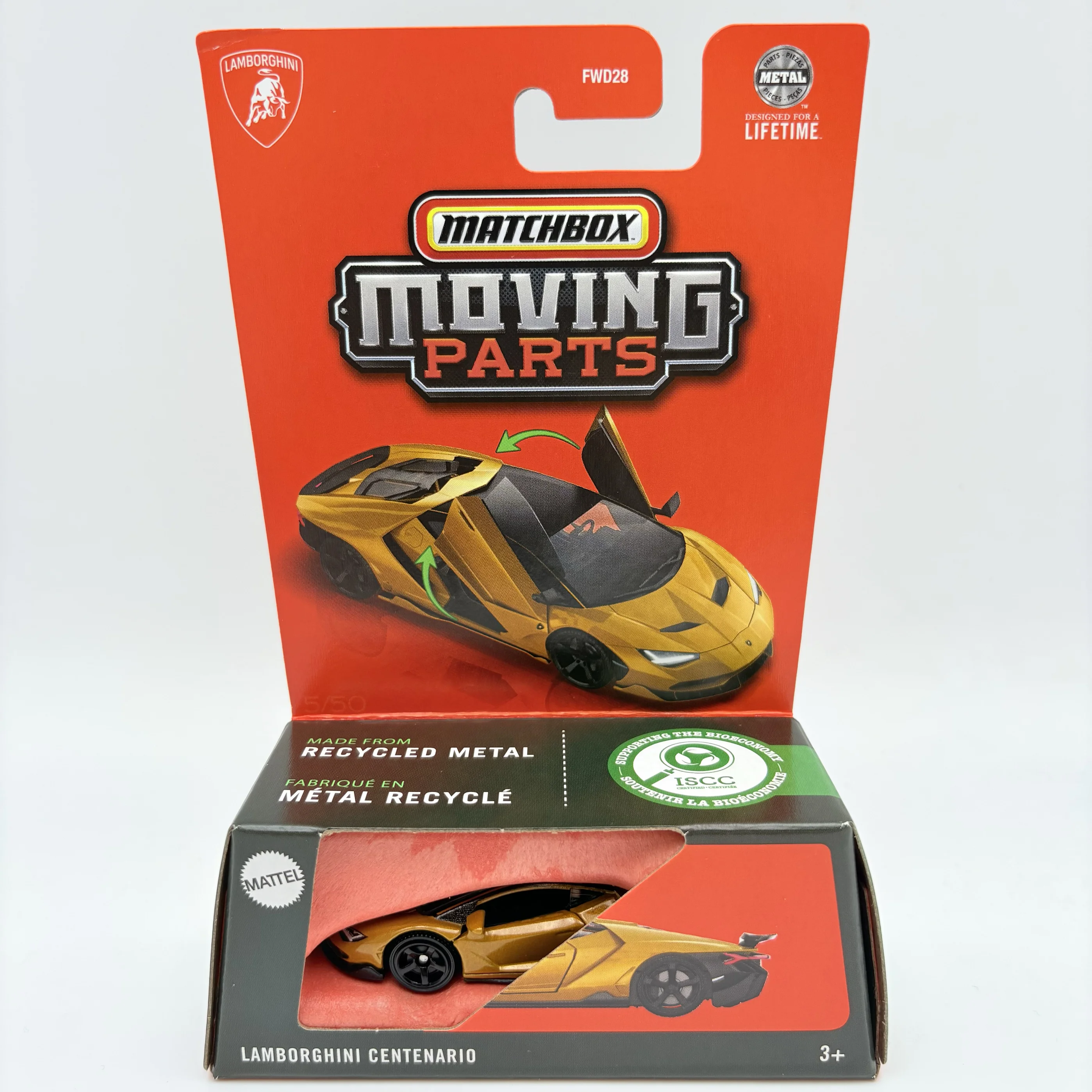 2025 Matchbox Moving Parts 1962 Ford Anglia Lamborghini Centenario 1/64 Die-Cast Collection Model Fwd28 Cars Boys Birthday Gifts