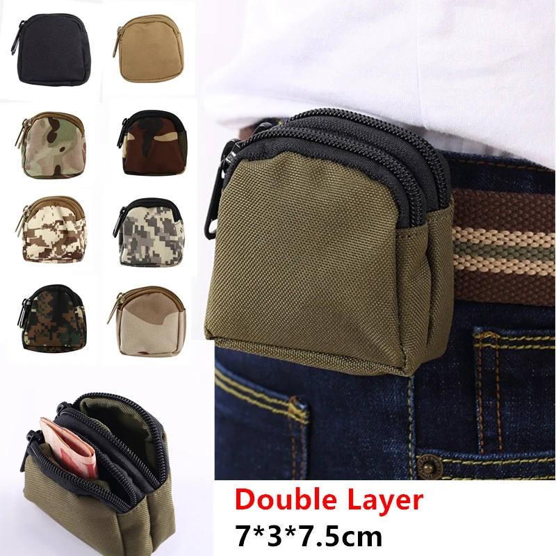 Tactical Wallet Pouch Portable Coin Key Pocket Mini Pocket Camping Bags Wallet Outdoor Accessories Backpack Hunt Waist Military