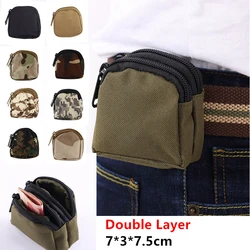 Portable Tactical Wallet Pouch, Coin and Key Pocket, Mini Pocket, Camping Bags, Acessórios ao ar livre, Mochila, Cintura de caça, Militar