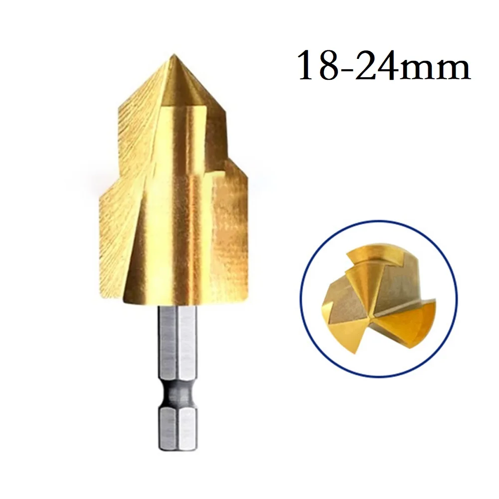 PPR Tubulação de Água Montagem Alargador Broca, 3 Flauta Hex Shank, Tubulação de Água Expansão Broca, Soco Encanador, HSS, #20, #25, #32