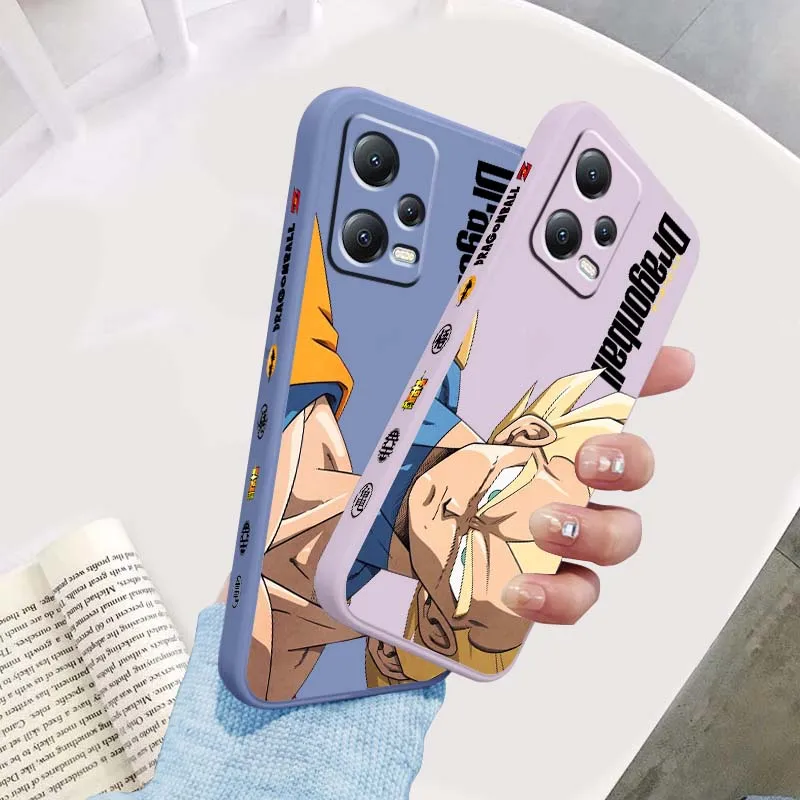 

Dragon Ball Son Goku Cool For Xiaomi Redmi Note 14 13 13R 12 12R 11 11E 11T 11S Pro Plus 5G Liquid Left Rope Phone Case