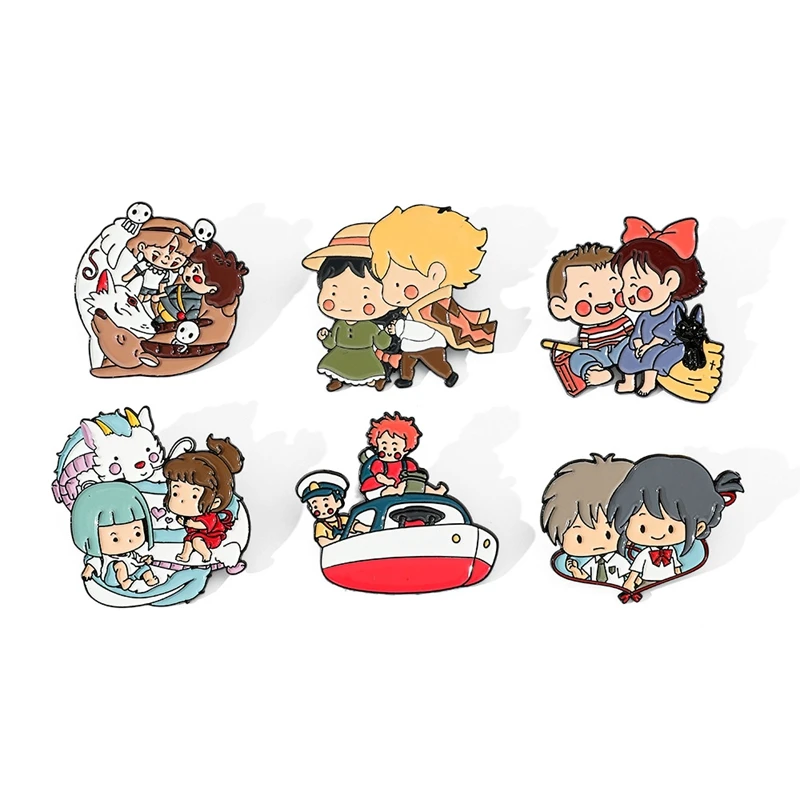 

New anime cartoon characters cliff goldfish metal badges pin,alloy brooch accessories Badge on backpack Holiday gifts Lapel pins