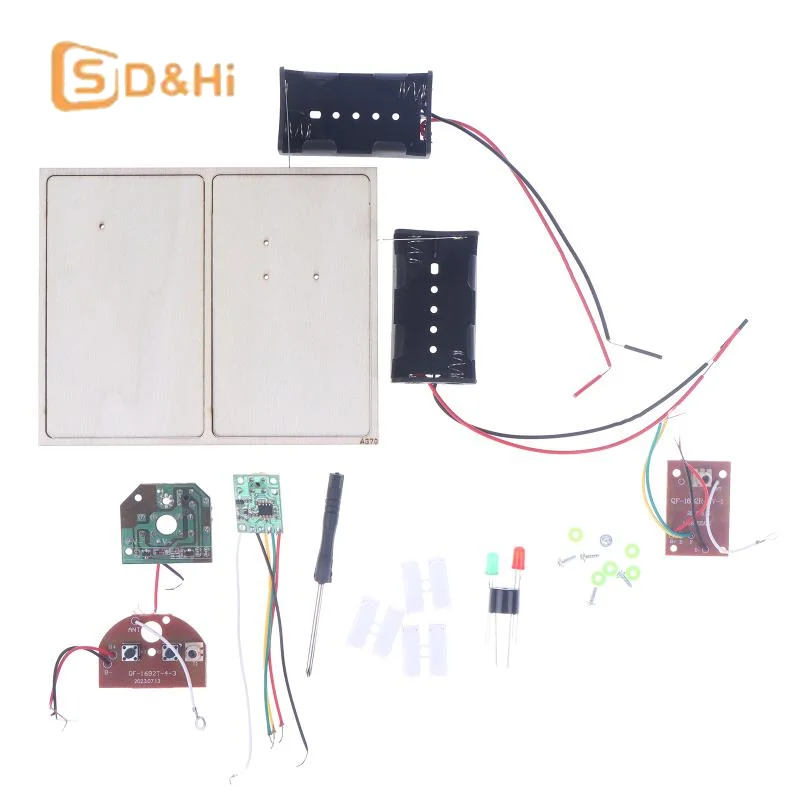 1 Juego de kits STEM, aprender código Morse, construir una máquina telégrafo, experimento de circuito eléctrico, kit de electricidad (sin batería)