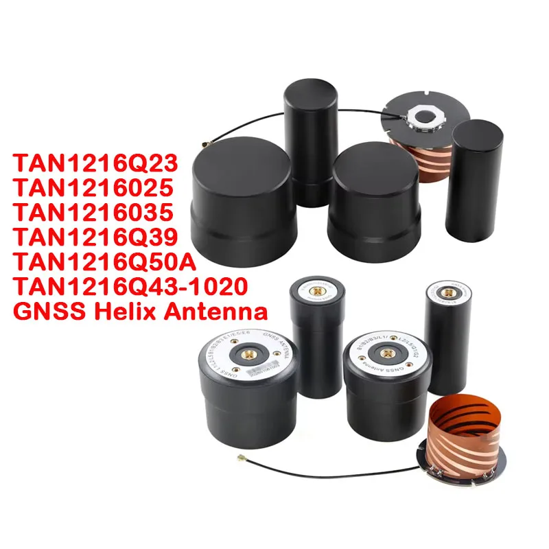 Antena Helix Cuádruple de Banda Completa GNSS RTK B1 B2 B3 L1 L2 L5 B3i G1 G2 E1 E5 E6 para GPS, Glonass, BDS, Posicionamiento de Alta Precisión