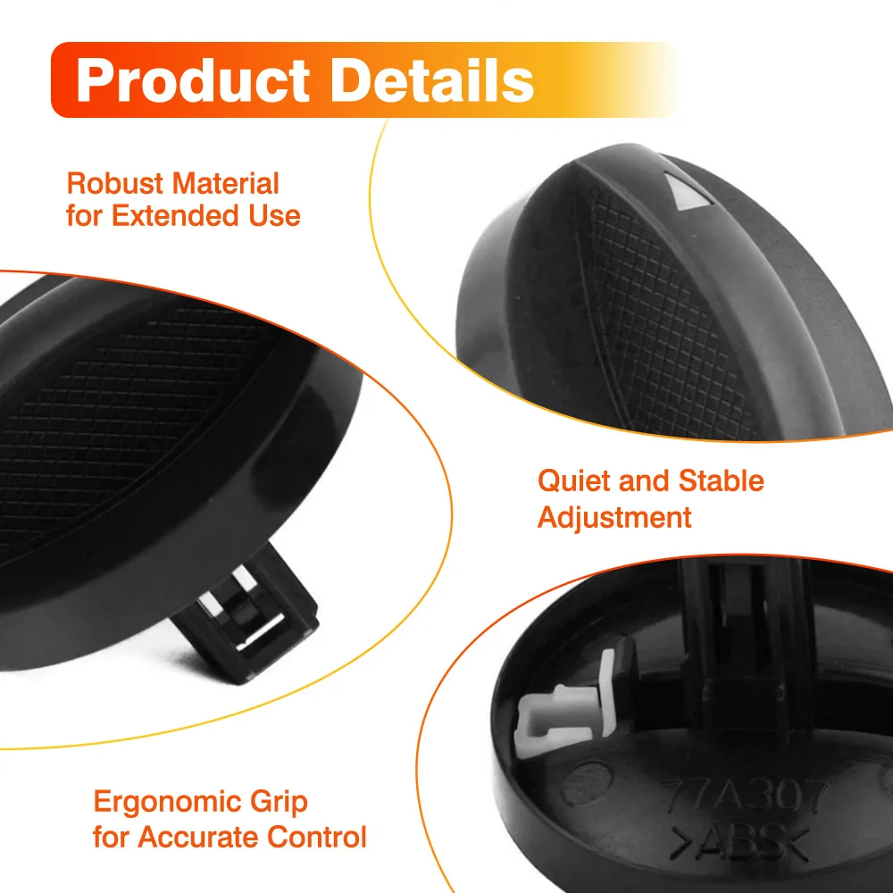 3 stücke Auto Klimaanlage A/C Panels Control Schalter Knopf Schwarz für Toyota Hilux Vigo 2004 2005 2006 2007 2008 2009-2011 55905-0K011