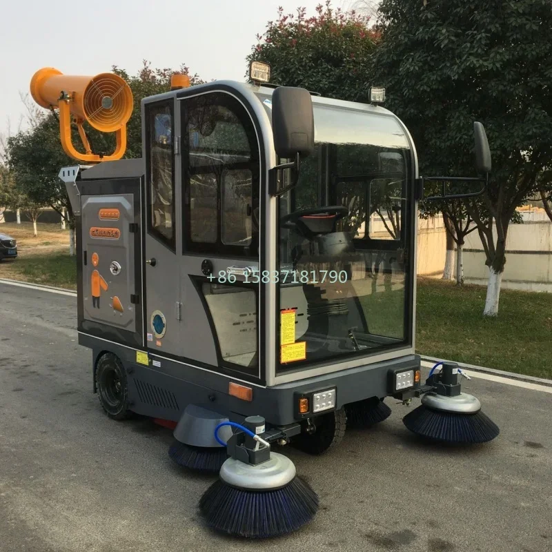 YG Best Quality Street Sweeper Machine Battery Power Electric Ride-On Road Sweeper Outdoor Floor Sweeping Machine for Mexico