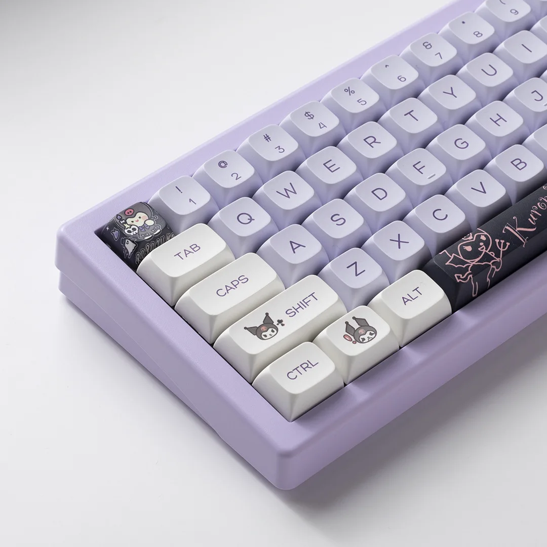 

Anime Cartoon Sanrio Kuromi XDA Keycap Set 144 Keys MOA Profile PBT Thermosublimation MX Switch Mechanical Keyboard Keycaps