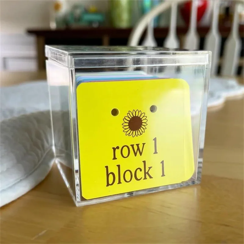 Quilt Block Row Markers A Paper Card With Holes For Sewing And Quilting Concepts