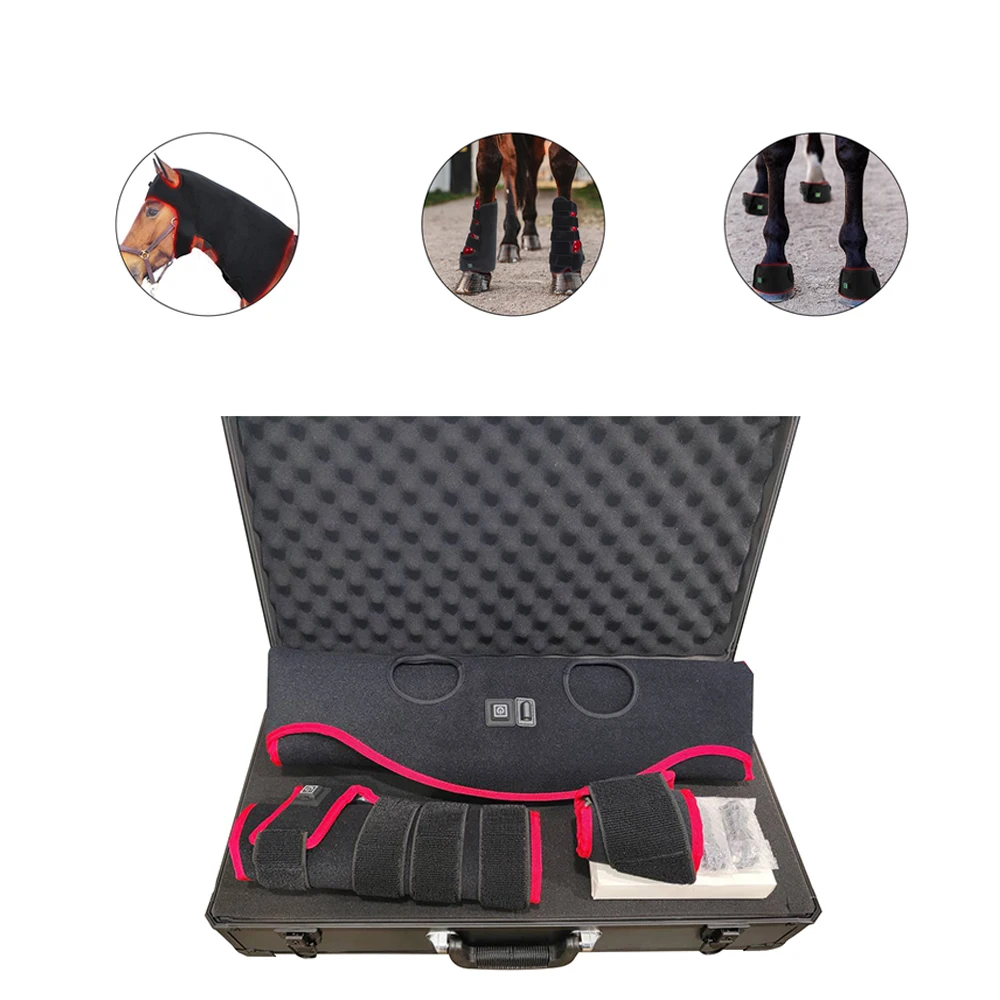 New style Pulse Horse head boot leg 660nm 680nm equine therapy set red light therapy horse