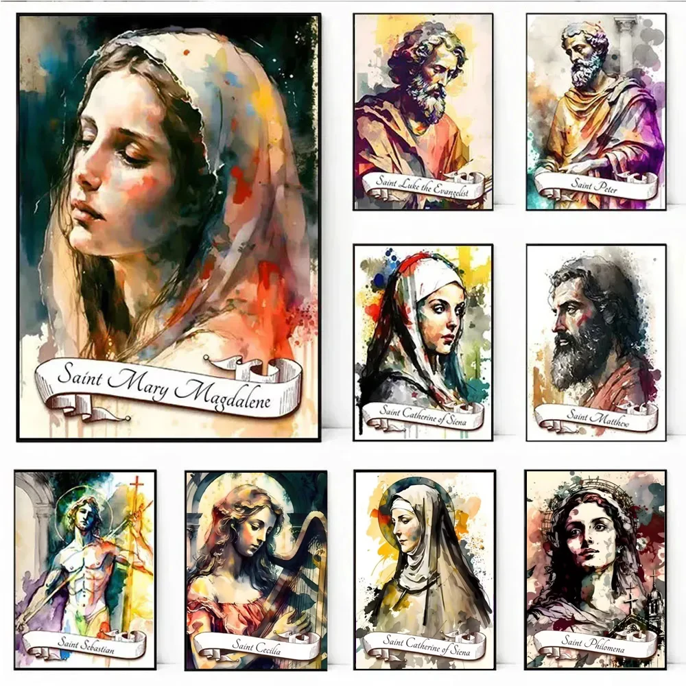 Catholic Saints Diy Diamond Mosaic Embroidery Religion Saint Mary Magdalene Christian Diamond Painting Portrait Art Home Decor