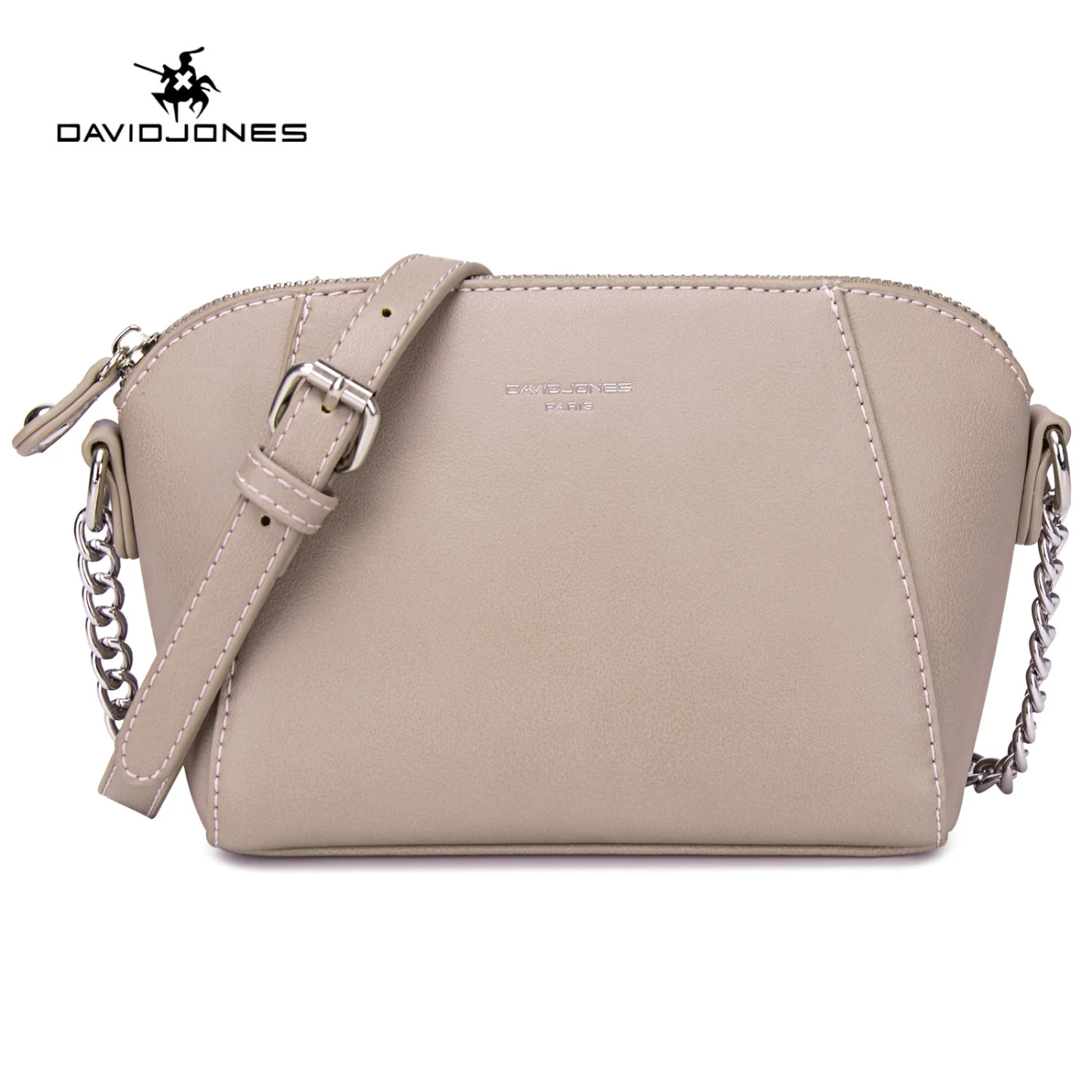 David Jones New Women\'s Fashion Handbags Retro Solid Color PU Leather Shoulder 2024 Underarm Bag Casual Women Handbags