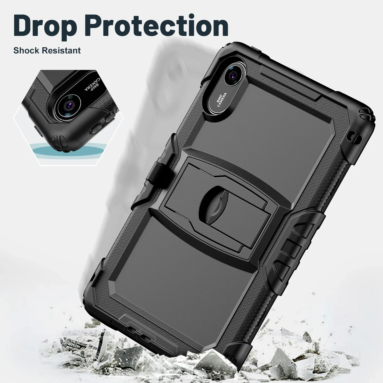 For Xiaomi Redmi Pad 2 Pad2 11 inch 2025 Heavy Duty Rugged Tablet Case Capa Shockproof Silicon PC Hybrid Stand Strap Cover Funda 4