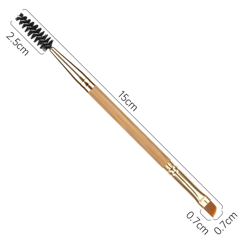 1/2/3pcs Brow Contour Brush Portable Small Angled Eyebrow Liner Blending Brush Spiral eyelash mascara wands Female Makeup Tool