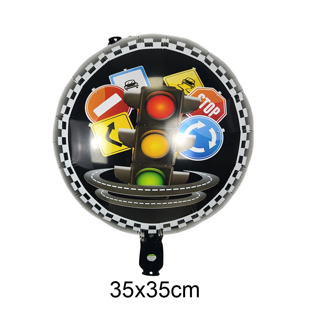 Race Car Foil Balloons Trophy Flags Cars Balloons for Kid Racing Car Birthday Decorations Party Supplies Boy Party Decorations - view 3