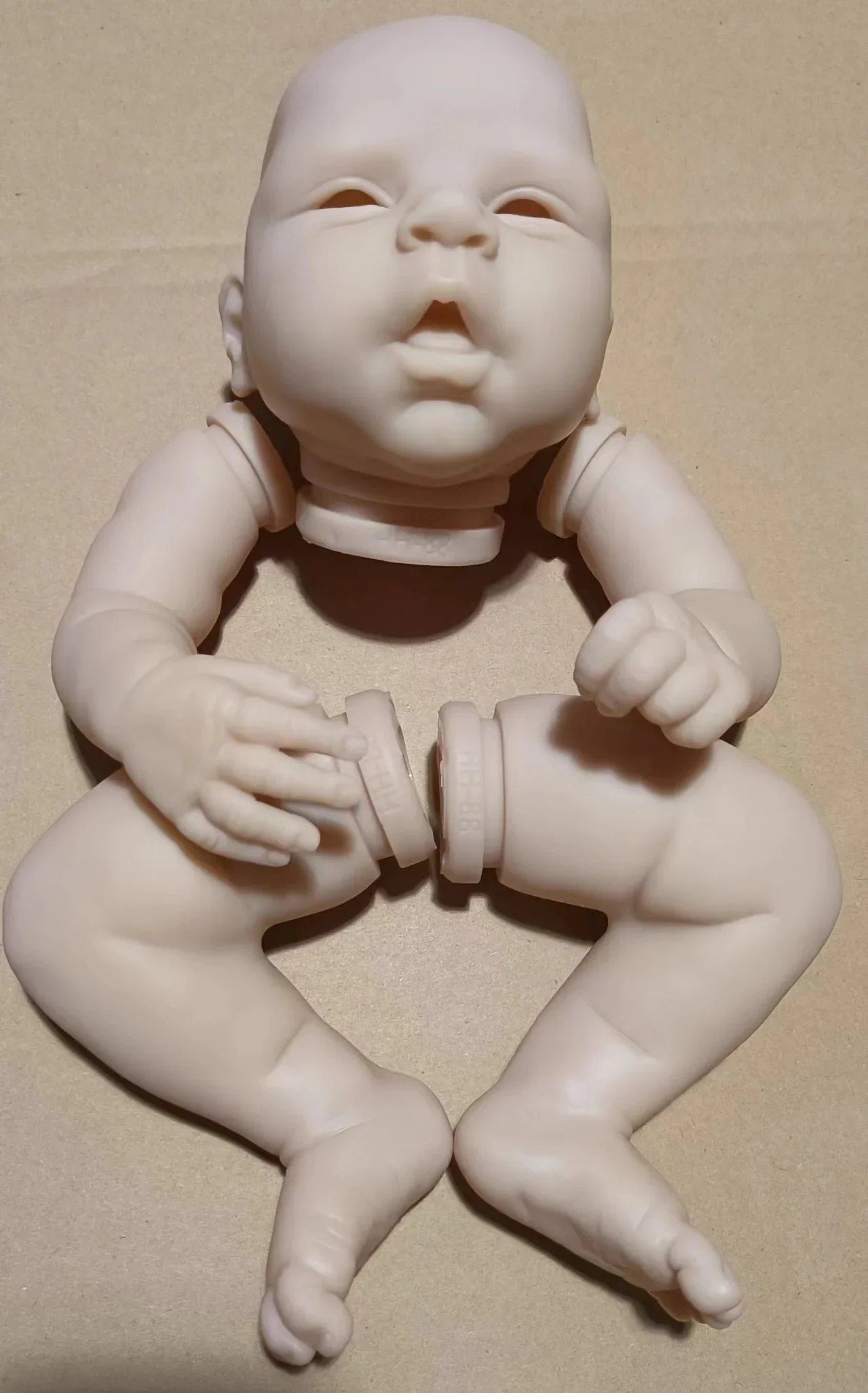 NPK New 21inch Reborn Doll Kit Estella Unfinished Unpaited Blank DIY Parts with Cloth Body