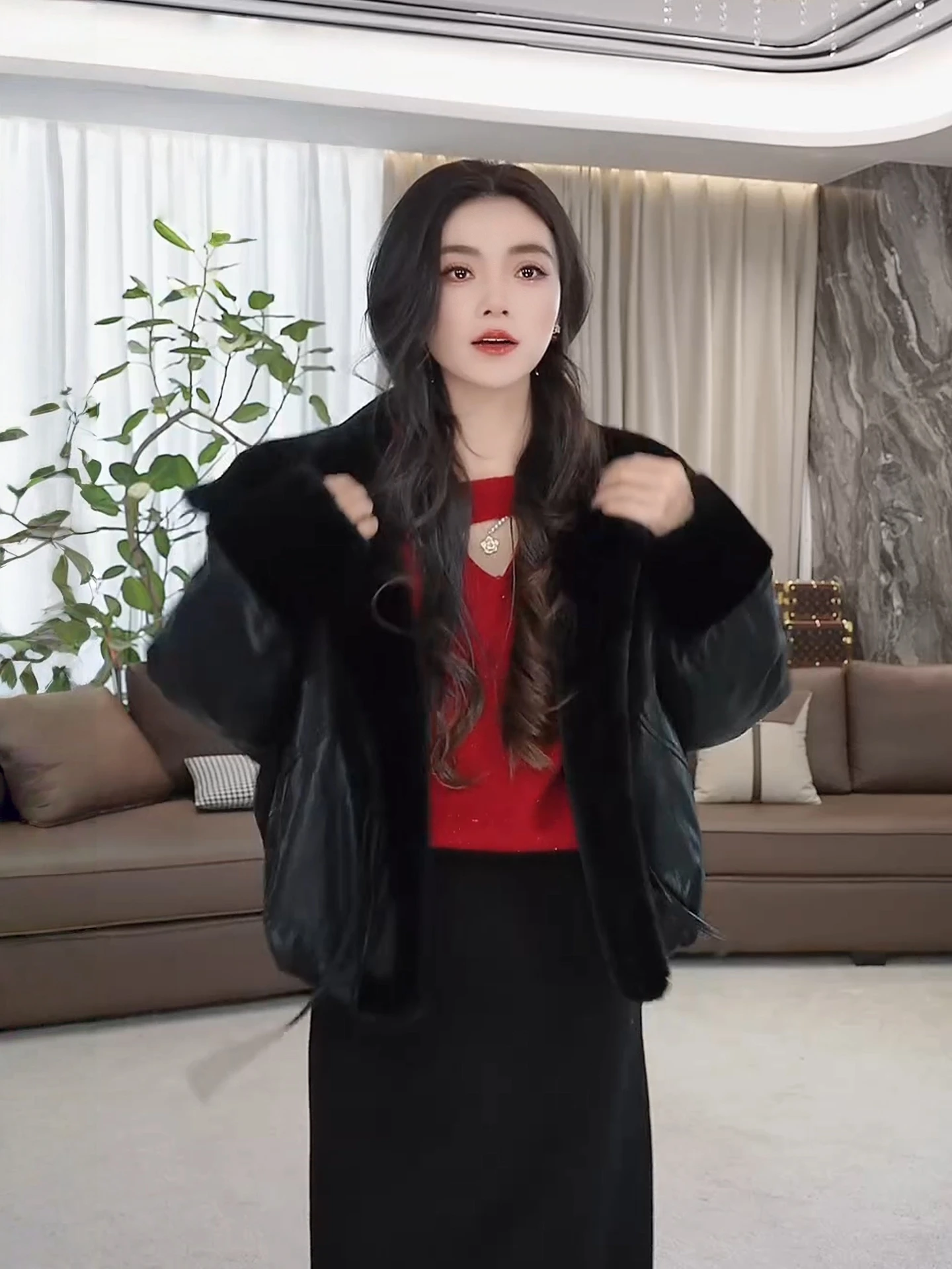 

Зимняя новинка Kanyu LASheila: Модный пуховик с воротником-стойкой, теплый, универсальный, роскошное кожаное пальто, женское, утепленное, с длинными рукавами