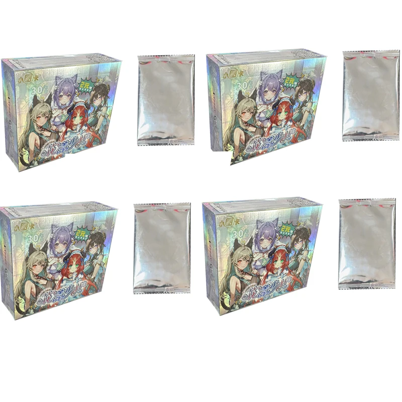 

2024 Wholesale 4boxes Goddess Story Cards Flower girl Anime Girls Swimsuit Bikini Feast Booster Box Game Toys And Hobbies Gift