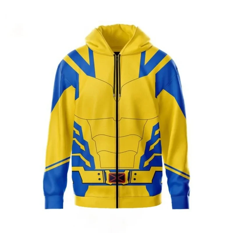 Deadpool Wolverine Superhero Cosplay Hoodie Pullover Casual Spring and Autumn Jacket Oversize Tops Sweatshirts for Women Men hf5 view 5