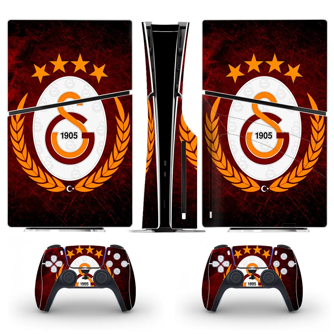 New Football PS5 Slim Disc Skin Sticker Protector Decal Cover for Console Controller PS5 Slim Disk Sticker Vinyl