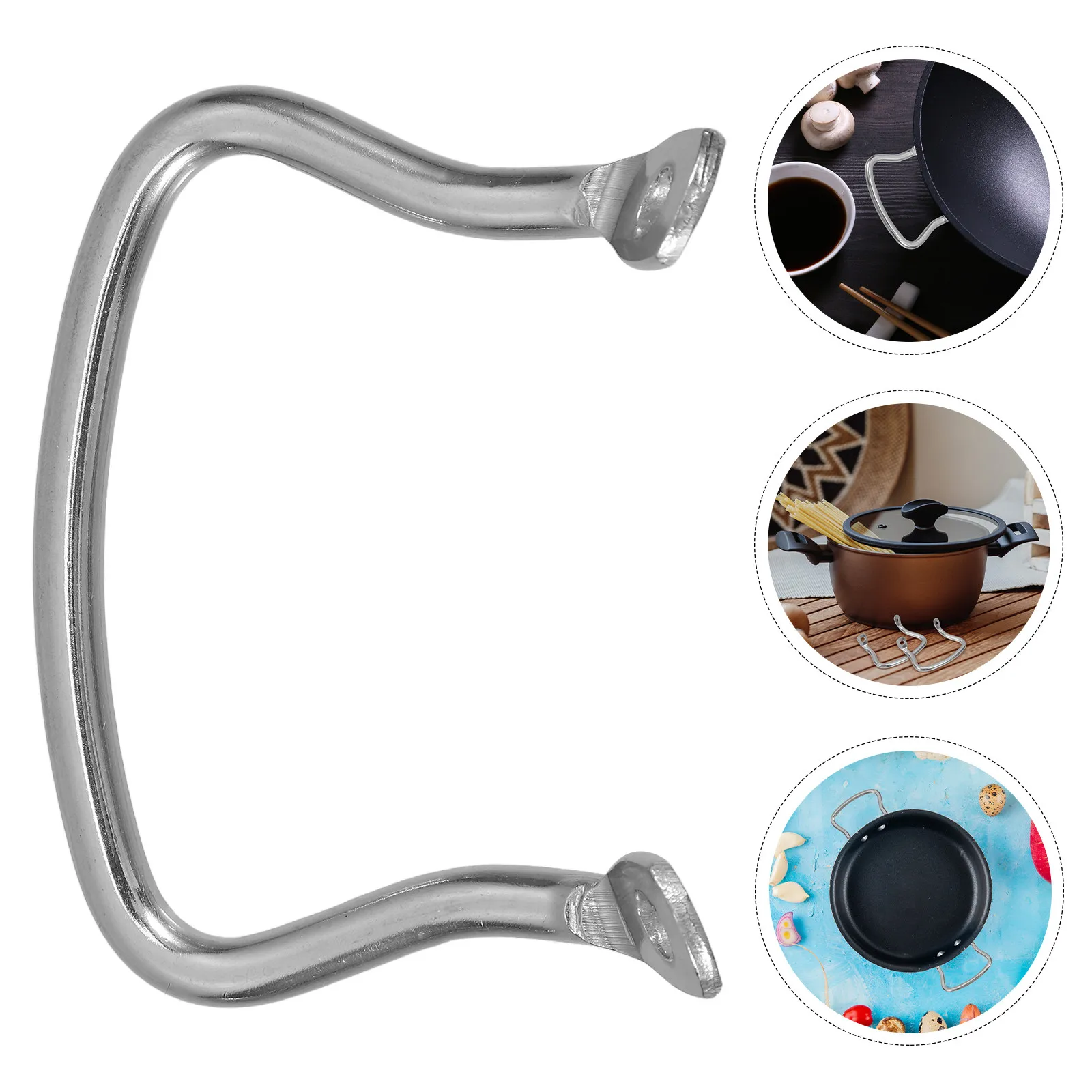 

Набор из 6 съемных ручек для кастрюль из нержавеющей стали, сменные боковые ручки, съемные аксессуары для посуды, для скороварок, сковородок, воков